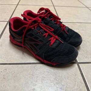 Reebok nano Black and Red Athletic Shoes